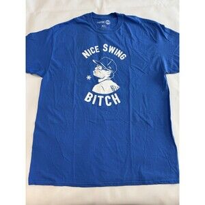 Joe Kelly Nice Swing Blue Dodgers T-Shirt Short Sleeve Crew Neck Graphic Size XL